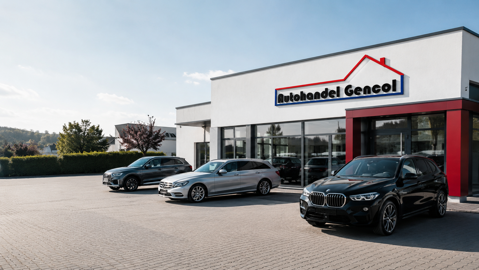 Fahrzeuge auf dem Hof von Autohandel Gencol